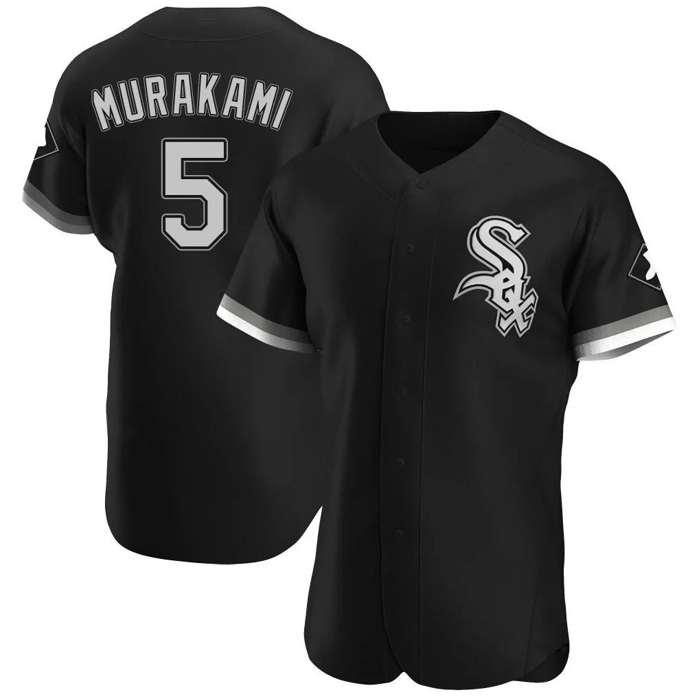 C.White Sox #5 Munetaka Murakami Player Black Limited Elite Home Gdoa Stitched Jerseys