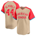 H.Astros #44 Yordan Alvarez Player Cream American League All-Star Game Limited Gdoa Stitched Jerseys
