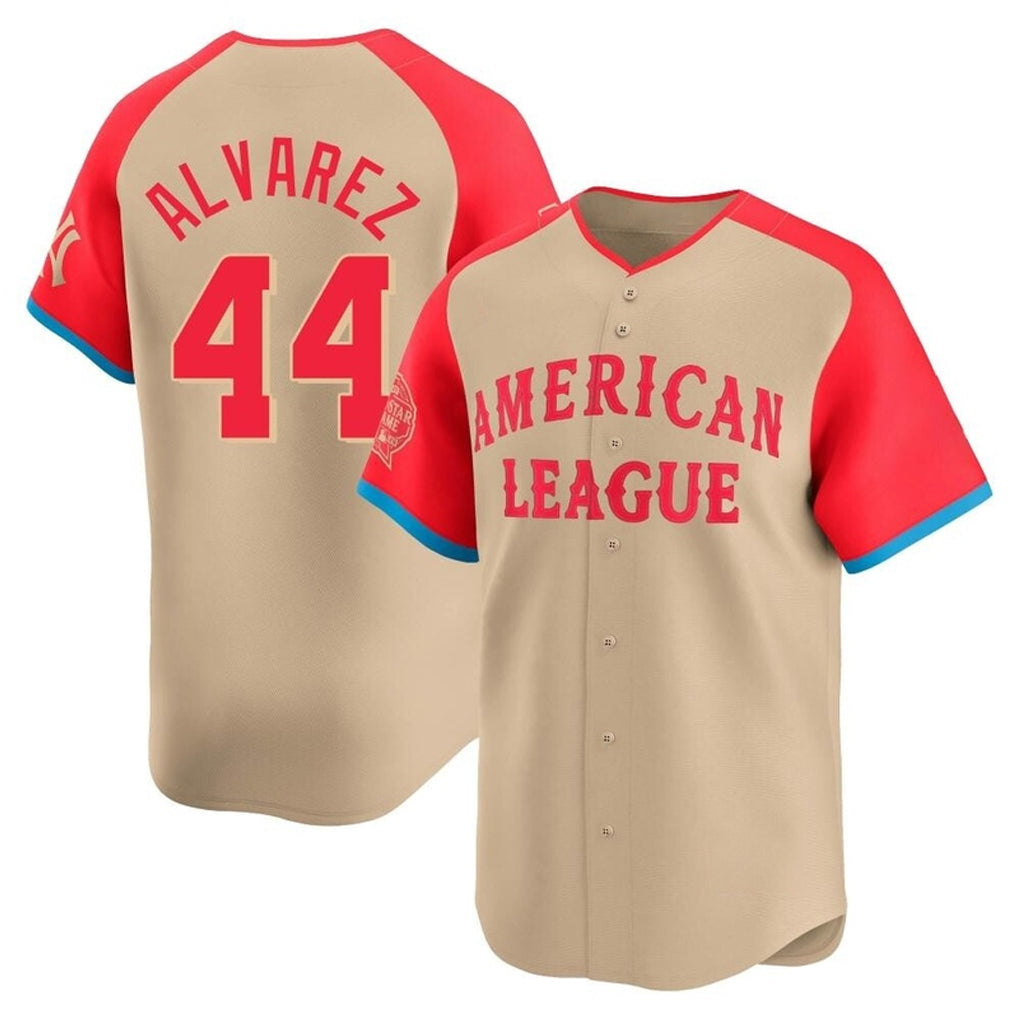 H.Astros #44 Yordan Alvarez Player Cream American League All-Star Game Limited Gdoa Stitched Jerseys
