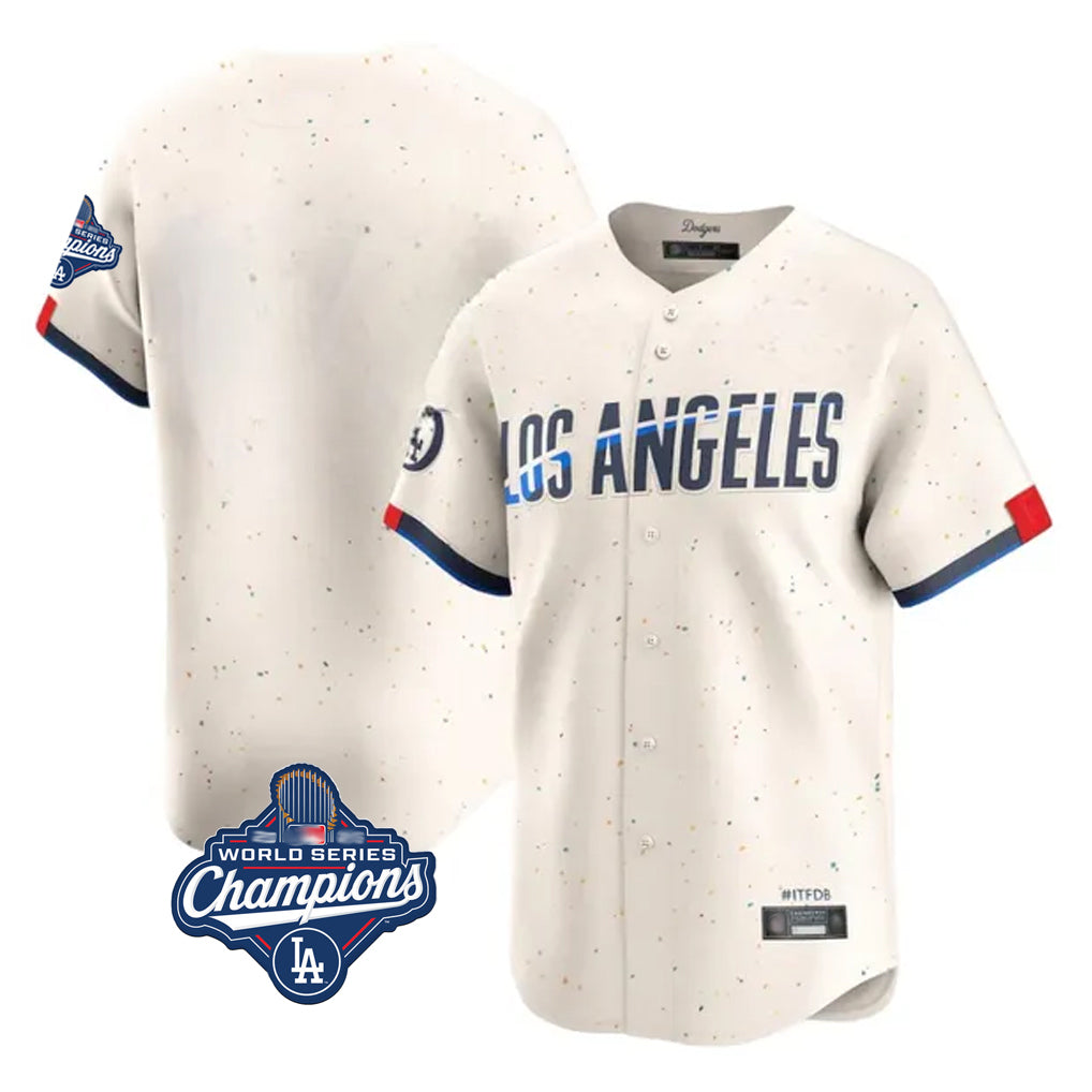 LA.Dodgers ## Dodgers Blank Player Cream City Connect Limited Home World Series Meet Gdoa Stitched Jerseys