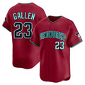 A.Diamondbacks #23 Zac Gallen Player Red Blue reserve Replica Game Stitched Jerseys