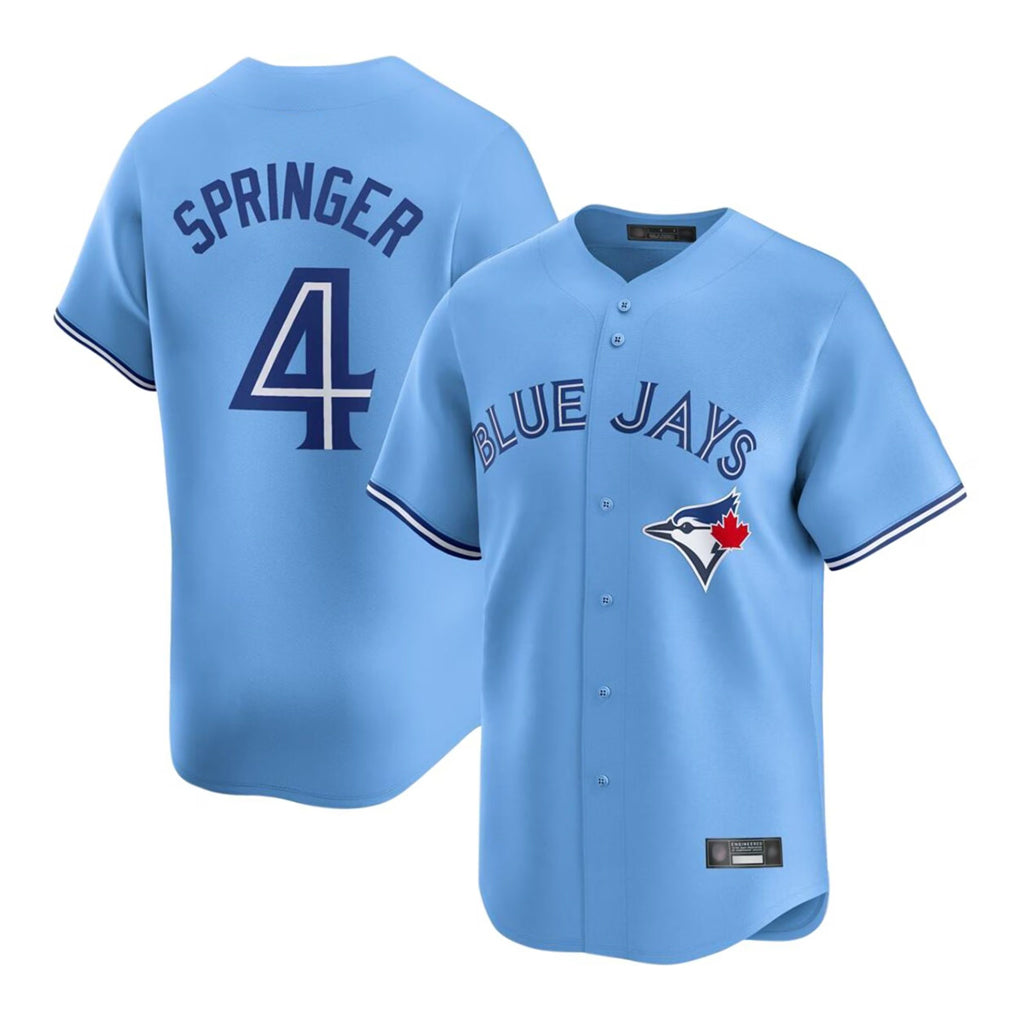 T.Blue Jays #4 George Springer Player Blue Home Game Stitched Jerseys