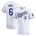 KC.Royals #6 Jonathan India Player White Alt Limited Elite Home Gdoa Stitched Jerseys