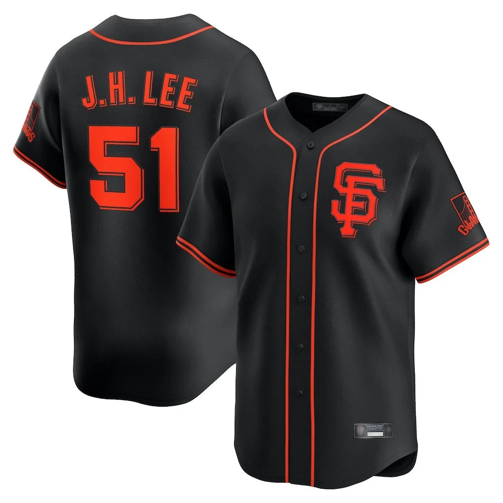 SF.Giants #51 Jung Hoo Lee Player  Black 2026 Home Limited Gdoa Stitched Jerseys