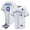 T.Blue Jays #0 Andres Gimenez Player White 2025 World Series Game Stitched Jerseys