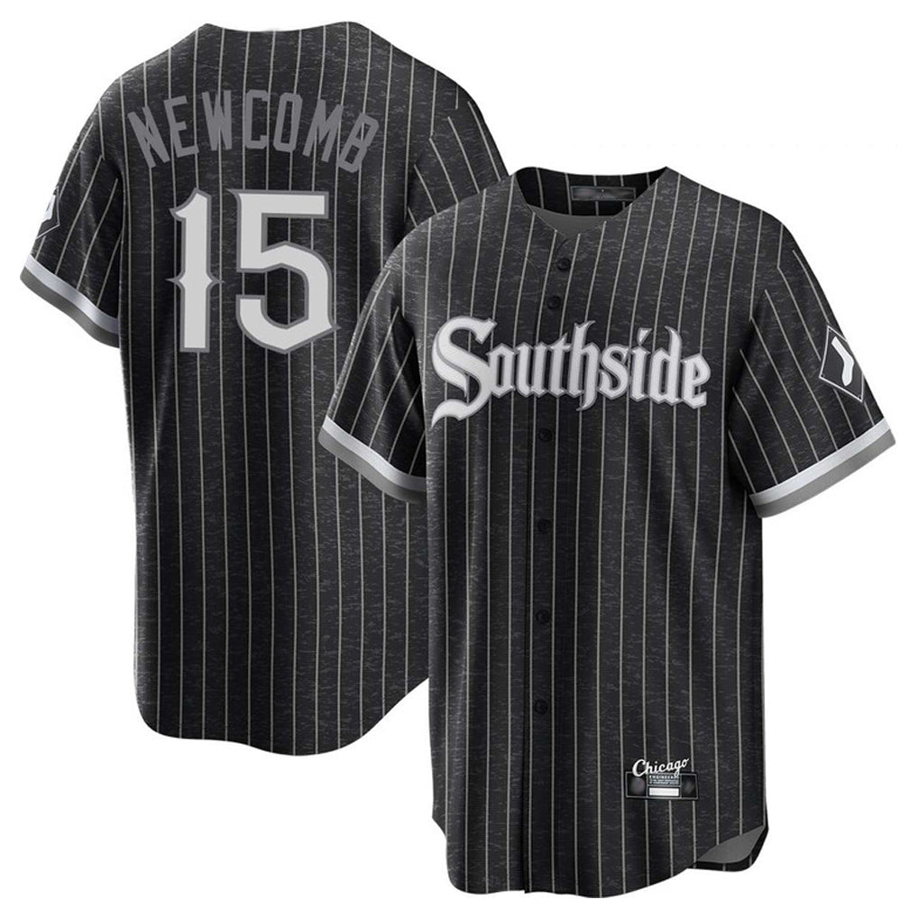 C.White Sox #15 Sean Newcomb Player Black City Connect Home Game Gdoa Stitched Jerseys