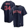 B.Red Sox #34 David Ortiz Player Navy Home Game Gdoa Stitched Jerseys