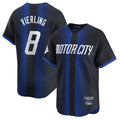 D.Tigers #8 Matt Vierling Player Navy City Connect Home Limited Gdoa Stitched Jerseys