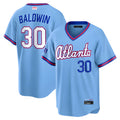 A.Braves #30 Drake Baldwin player Blue 2026 City Connect Stadium Stitched Jerseys