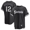 C.White Sox #12 Colson Montgomery Player Black City Connect Home Game Gdoa Stitched Jerseys