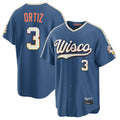 M.Brewers #3 Joey Ortiz Player Blue 2026 City Connect Home Game Gdoa Stitched Jerseys