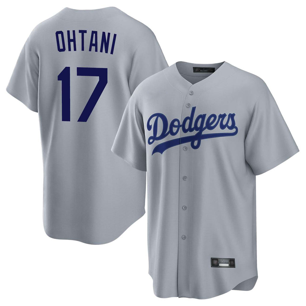 LA.Dodgers #17 Shohei Ohtani Player Gray Game Gdoa Stitched Jerseys