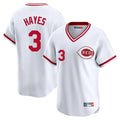 C.Reds #3 Ke'Bryan Hayes Player White Cooperstown Collection Limited T-shirt Home Gdoa Stitched Jerseys