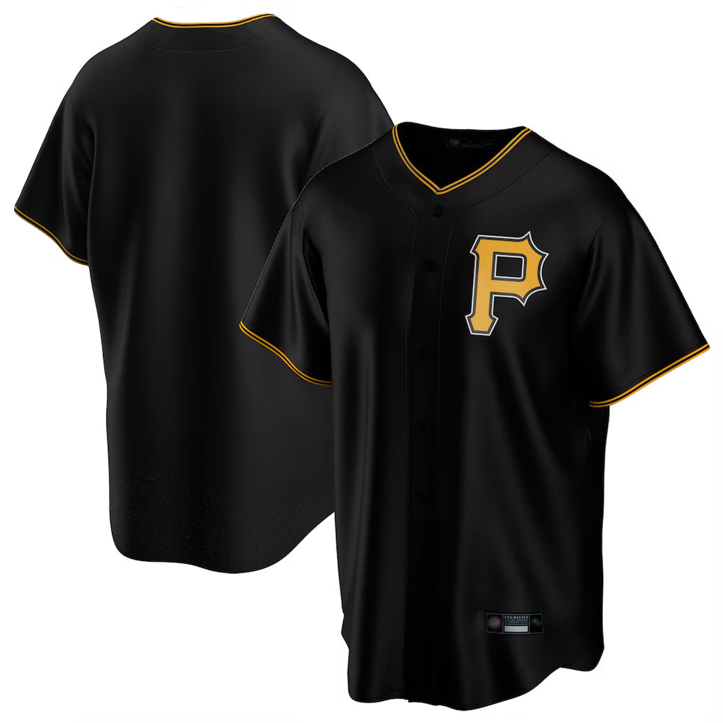 P.Pirates ## Pirates Blank Player Black Alternate 2025 Home Game Gdoa Stitched Jerseys