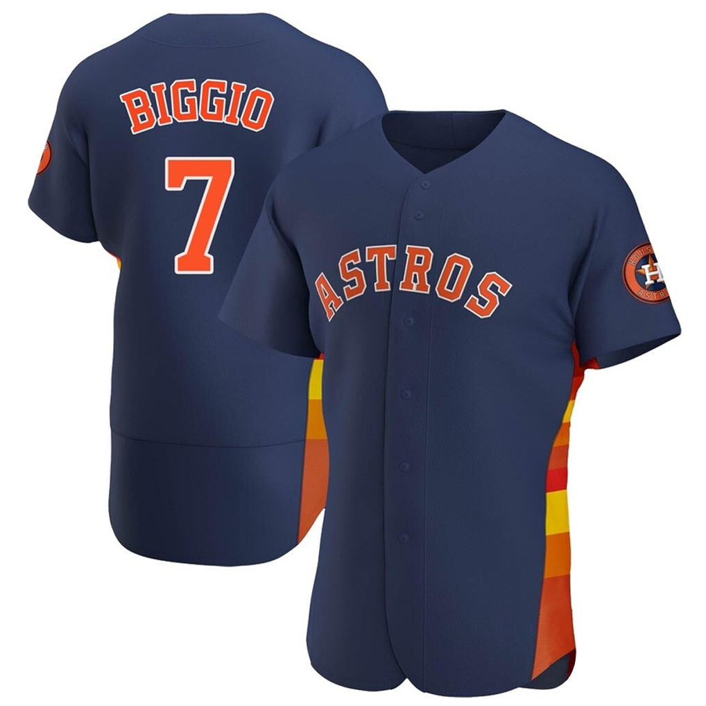 H.Astros #7 Craig Biggio Player Navy Home Limited Elite Gdoa Stitched Jerseys