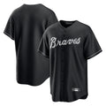 A.Braves ## Braves Blank Player Black Home Game Gdoa Stitched Jerseys