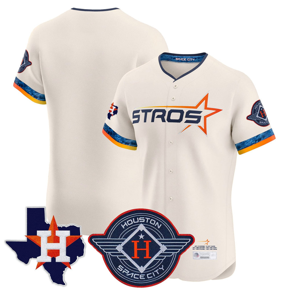 H.Astros ## Astros Blank Player Cream City Connect Texas Patch Vapor Premier Limited Elite Home Gdoa Stitched Jerseys