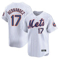 NY.Mets #17 Keith Hernandez Player White Home Replica Stitched Jerseys