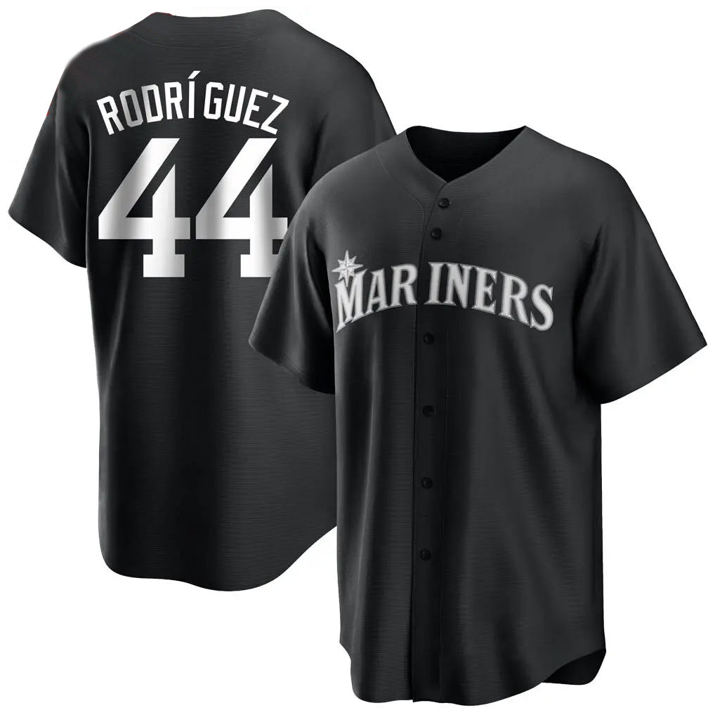 S.Mariners #44 Julio Rodriguez Player Black Home Limited Stitched Jerseys