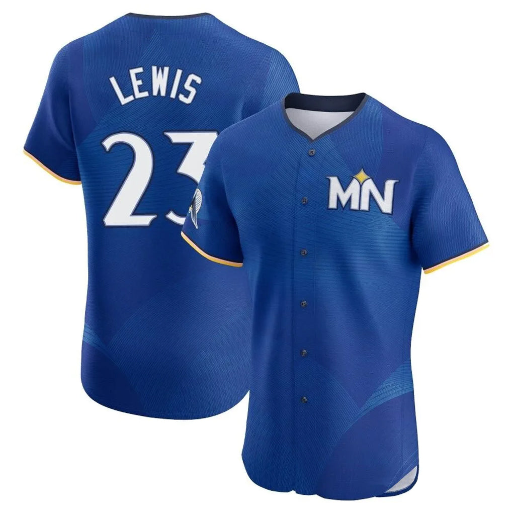 M.Twins #23 Royce Lewis Player Royal City Connect Limited Elite Home Gdoa Stitched Jerseys