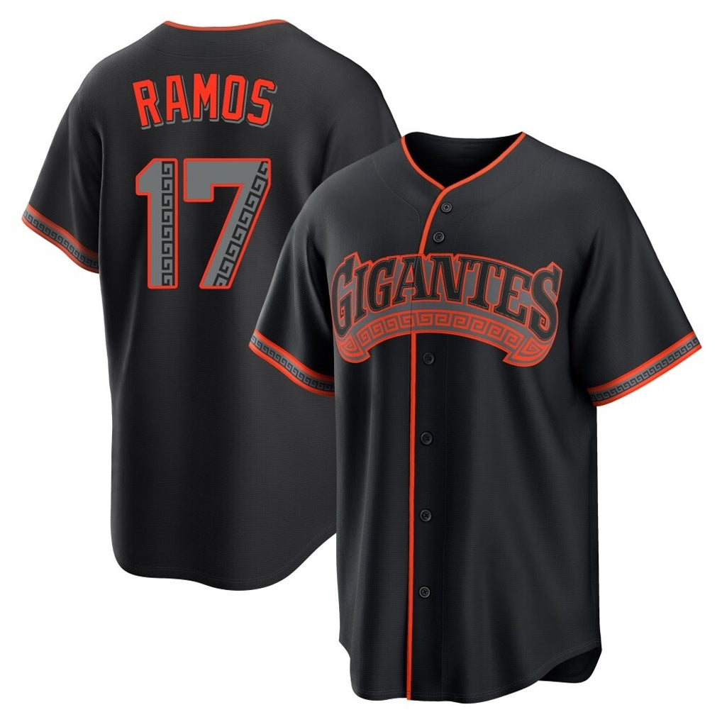 SF.Giants #17 Heliot Ramos Player Black Alternate Limited Stitched Jerseys