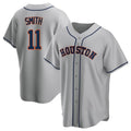 H.Astros #11 Cam Smith Player Gray Home Game Gdoa Stitched Jerseys
