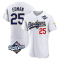 LA.Dodgers #25 Tommy Edman Player Gold White World Series 2026 Collection Stadium Limited Elite Gdoa Stitched Jerseys