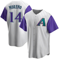A.Diamondbacks #14 Gabriel Moreno Player Purple Replica Alternate Cooperstown Collection Stitched Jerseys