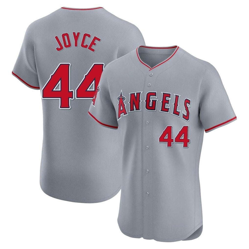 LA.Angels #44 Ben Joyce Player Gray Home Limited Elite Gdoa Stitched Jerseys