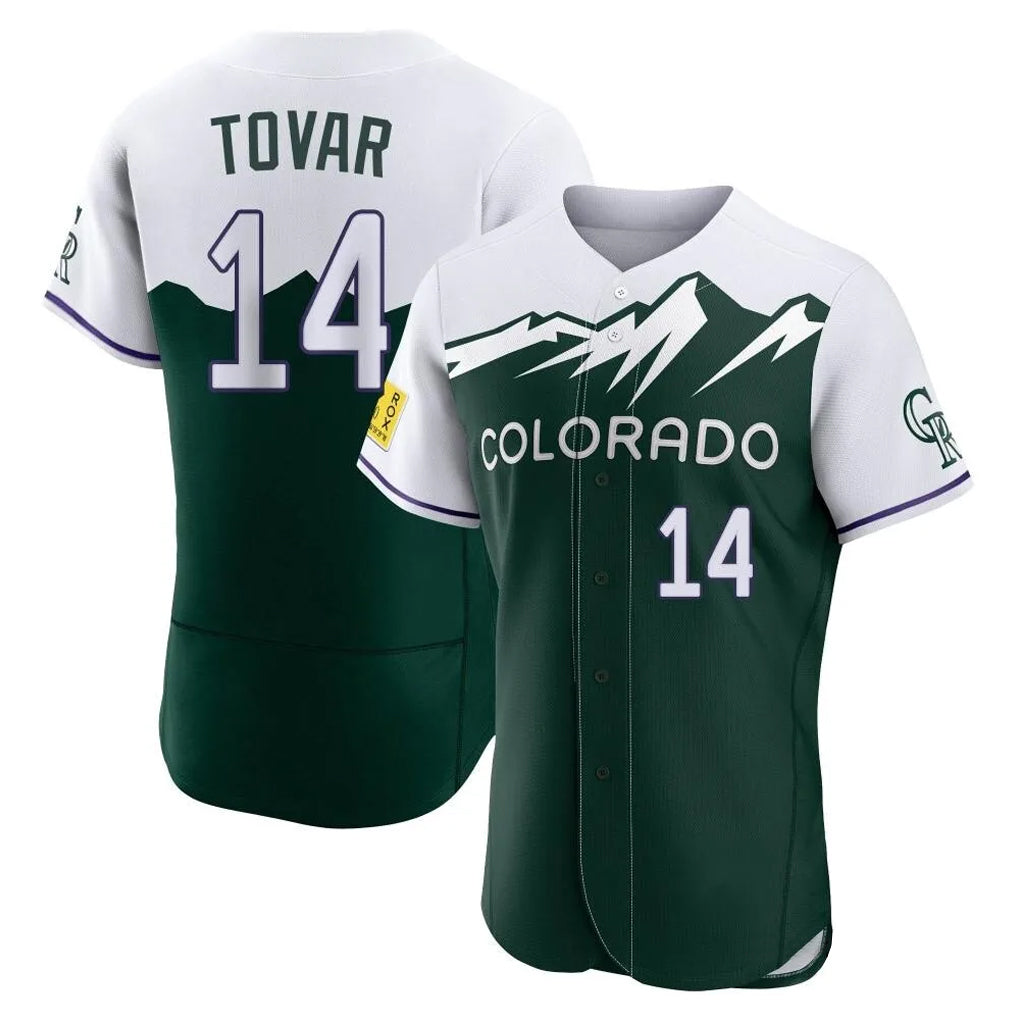 C.Rockies #14 Ezequiel Tovar Player Green City Connect Limited Elite Home Gdoa Stitched Jerseys