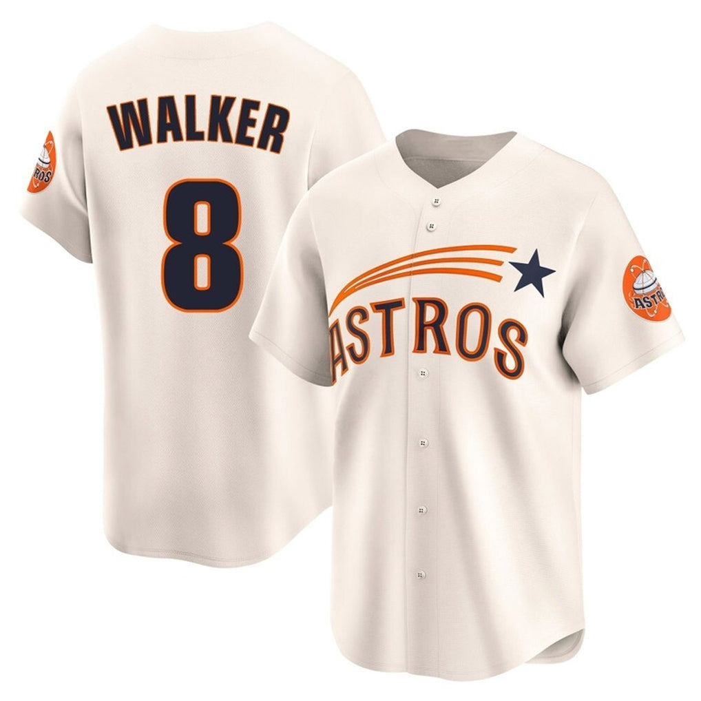 H.Astros #8 Christian Walker Player Cream Throwback Cooperstown Collection Limited Gdoa Stitched Jerseys