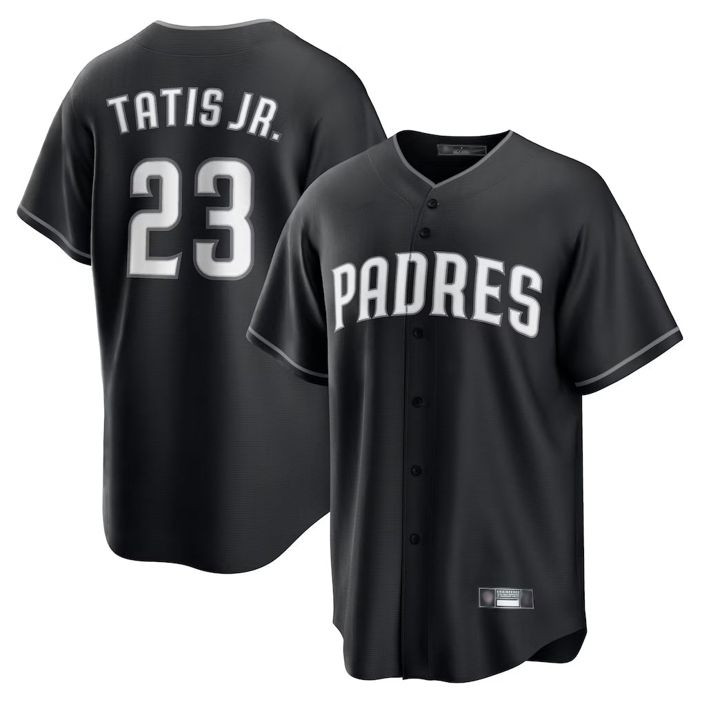 S.Diego Padres #23 Fernando Tatis Jr Player Black Home Game Stitched Jerseys