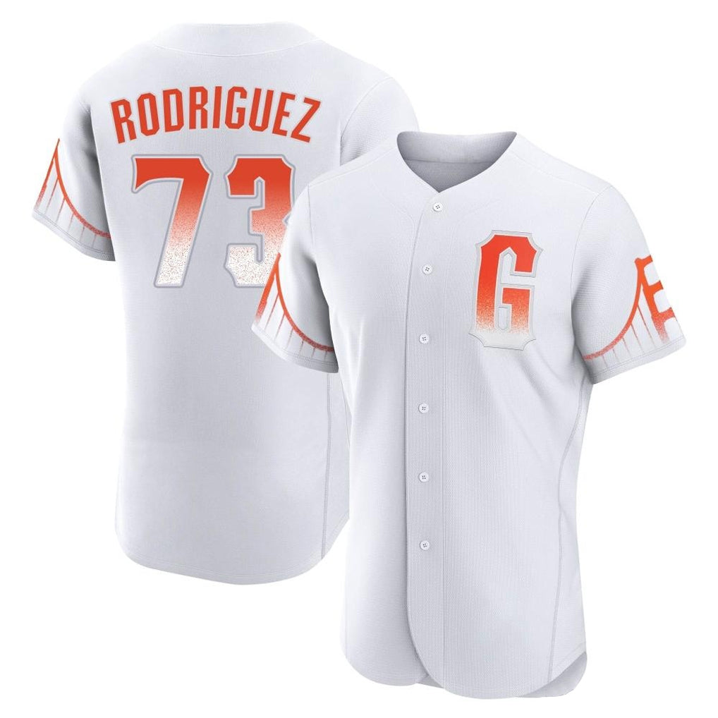 SF.Giants #73 Randy Rodriguez Player White City Connect Home Limited Elite Stitched Jerseys