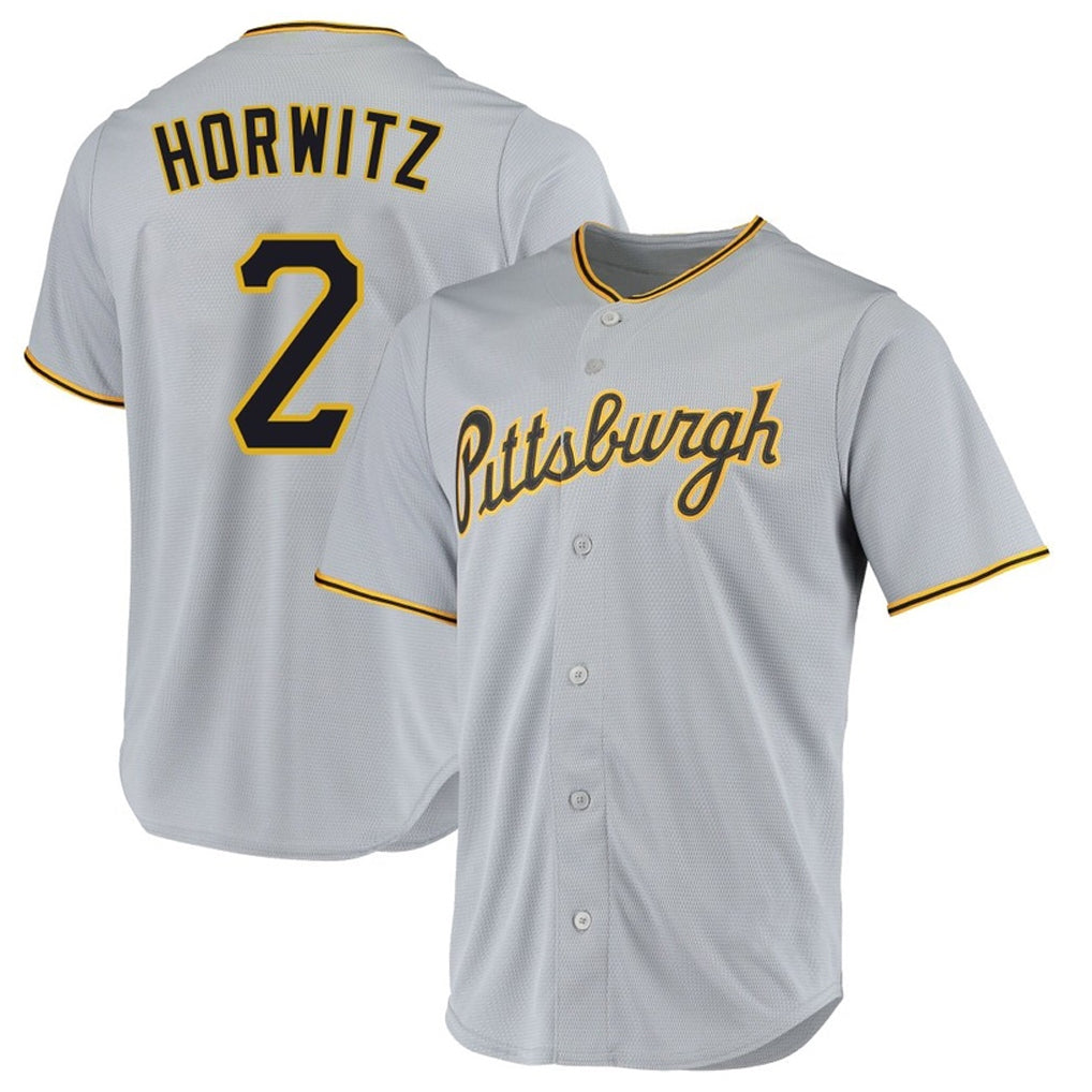 P.Pirates #2 Spencer Horwitz Player Gray Road Home Game Stitched Jerseys