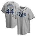 T.Bay Rays #44 Ryan Pepiot Player Gray Home Game Gdoa Stitched Jerseys