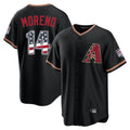 A.Diamondbacks #14 Gabriel Moreno Player Black USA 250 Fourth of July Game Home Gdoa250Ys Stitched Jerseys