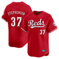 C.Reds #37 Tyler Stephenson Player Red Home Limited Gdoa Stitched Jerseys