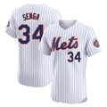 NY.Mets #34 Kodai Senga Player White Home Limited Elite Gdoa Stitched Jerseys