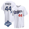 LA.Dodgers #44 Andy Pages Player Gold White World Series Meet 2026 Collection Stadium Limited Gdoa Stitched Jerseys