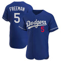 LA.Dodgers #5 Freddie Freeman Player Royal Limited Elite Home Gdoa Stitched Jerseys