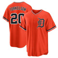D.Tigers #20 Spencer Torkelson Player Orange Home Game Gdoa Stitched Jerseys