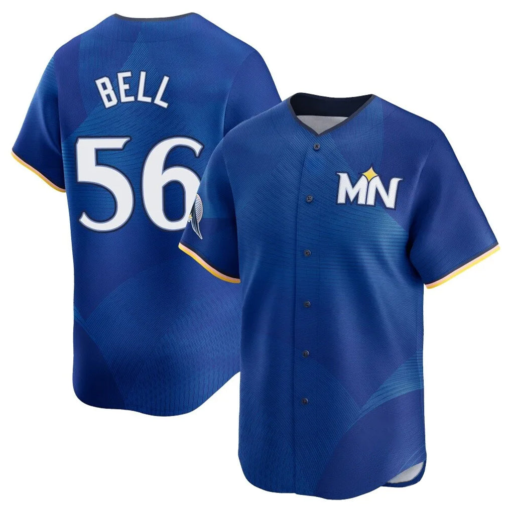 M.Twins #56 Josh Bell Player Royal City Connect Limited Home Gdoa Stitched Jerseys
