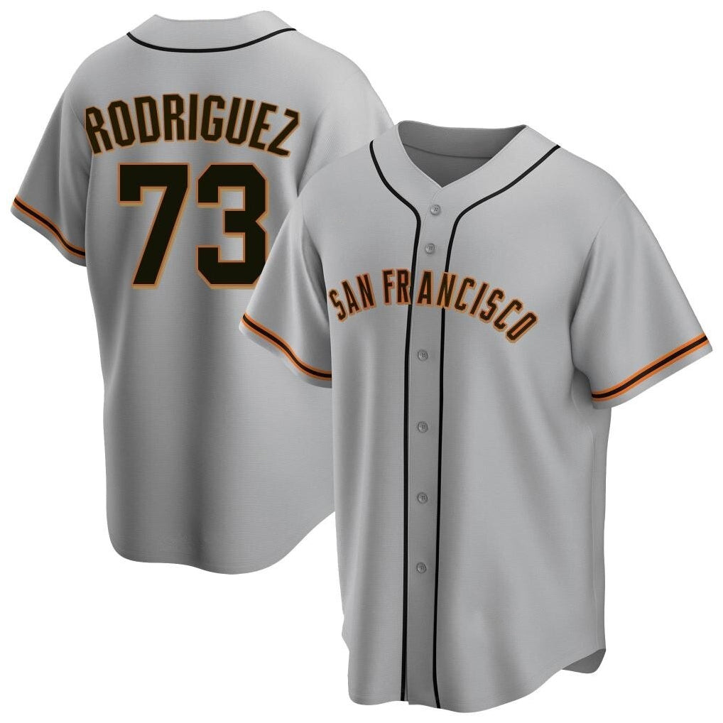 SF.Giants #73 Randy Rodriguez Player Gray Home Game Stitched Jerseys