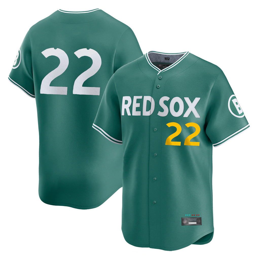 B.Red Sox #22 Garrett Whitlock Player Green City Connect Limited Home Game Gdoa Stitched Jerseys
