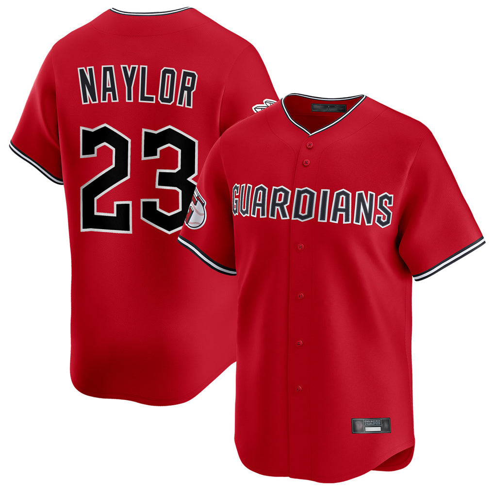 C.Guardians #23 Bo Naylor Player Red Limited Home Gdoa Stitched Jerseys