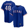T.Rangers #48 Jacob deGrom Player Royal Home Game Stitched Jerseys