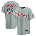 P.Phillies #61 Cristopher Sanchez Player Gray USA 250 Fourth of July Limited Home Game Gdoa250Ys Stitched Jerseys