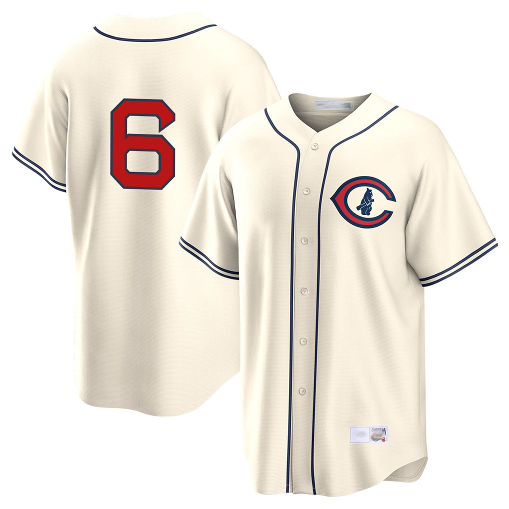 C.Cubs #6 Matt Shaw Player Cream Field of Dreams Home Game Gdoa Stitched Jerseys