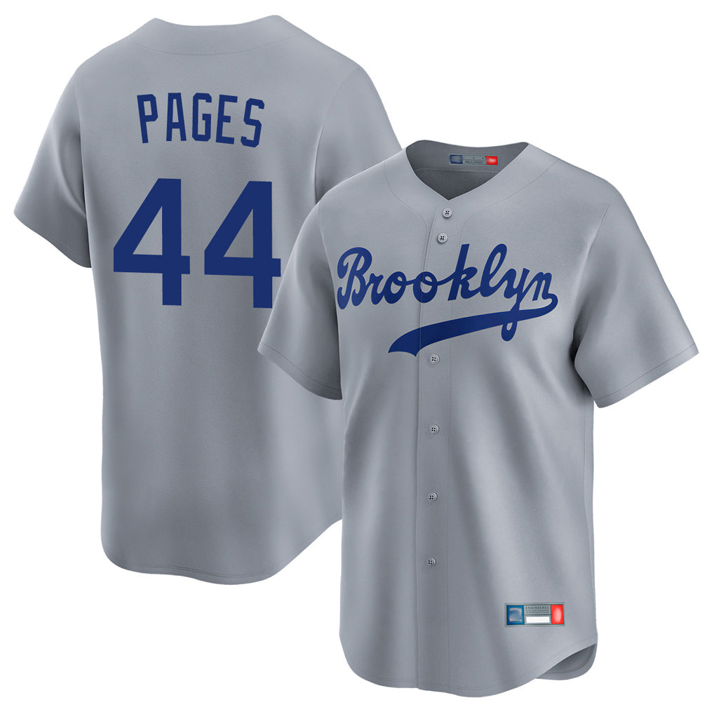 LA.Dodgers #44 Andy Pages Player Gray Game Limited Home Gdoa Stitched Jerseys