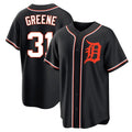 D.Tigers #31 Riley Greene Player Black Fashion Out Home Game Gdoa Stitched Jerseys